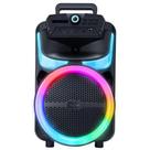 Caixa de Som Pulsa Burst 8POL BT/AUX/USB/FM 250W MULTILASER