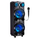 Caixa de Som Pulse Storm 2 10 pol BT Led Rádio TWs 1500w1 Mic