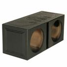 Caixa de Som QP Dual 10" Enclosure com Revestimento Rhino e Câmara Portada Caixa de Som QP Dual 10" Enclosure com Revestimento Rhino e Câmara Portada