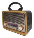 Caixa De Som Retro Bluetooth Radio Fm Usb Vintage Lanterna