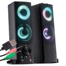 Caixa De Som RGB USB Compacta