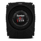 Caixa De Som Selada Slim Bomber Subwoofer 8 Polegadas 175 Watts Rms Ativa Com Amplificador
