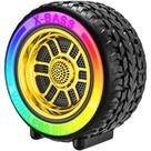 Caixa De Som Sem Fio Formato Roda Com Luz Rgb Bluetooth 20w Caixa De Som Sem Fio Formato Roda Com Luz Rgb Bluetooth 20w