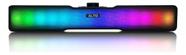 Caixa De Som Soundbar Gamer PC Tv Notebook Estéreo Led Rgb