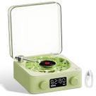 Caixa De Som Toca Disco Vinil Vitrola Bluetooth Cartao Tf Musica Luminaria Led USB Recarregavel Iluminaçao Decoraçao Vintage Retro