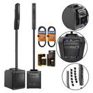 Caixa de Som Torre Ativa Eletrovoice Evolve 30m + Polidor + Cabo