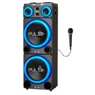 Caixa de Som Torre Double Pulse SP515 15 pol" LED 3500w - 1 Mic