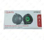 Caixa de som usb qtmsr10 2x5w preto/verde quanta