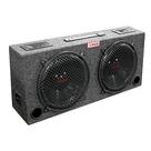 Caixa de som woofer XXX com 2 woofers de 10" 2 vias 300 W estilo angulado Caixa de som woofer XXX com 2 woofers de 10" 2 vias 300 W estilo angulado