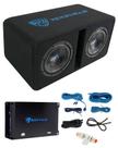 Caixa de subwoofer de carro Rockville DK58 PACKAGE Dual 8 1600w