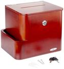 Caixa de sugestões Safco 4237CY Bamboo com fechadura e chave Cherry