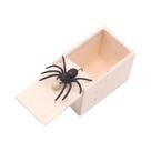 Caixa De Susto De Madeira Com Aranha De Brinquedo 2024 - Brinquedo Engraçado Para Pegadinhas De