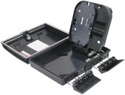 CAIXA DE TERMINAÇÃO ÓPTICA (CTO) de 2 Travas com Splitter 1 X 8 apc e Adaptadores Apc FTTH HFO NFe