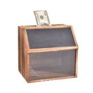 Caixa de tesouro Piggy Bank em ferro transparente 20,8x20cm para crianças