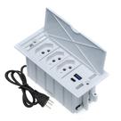 Caixa De Tomada 4 Blocos 3 Tomadas 20A 2 USB 9.0A 1 Tipo C Caixa De Tomada 4 Blocos 3 Tomadas 20A 2 USB 9.0A 1 Tipo C