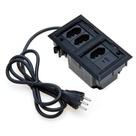 Caixa De Tomada 4 Blocos Embutir 3 Tomadas 20A 2 USB 9.0A