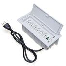 Caixa De Tomada 7 Blocos Embutir 5 Tomadas 10A 2 USB 4.9A