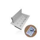 Caixa de Tomada Branca Para Embutir Em Mesa E Painel Com 4 Tomadas E 3 Conectores Cat5e Dutotec