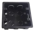 Caixa De Tomada E Interruptor Para Embutir Parede 4X4 Preto - 10 Unid.