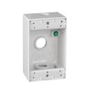 Caixa de tomada elétrica de metal Sigma 14250WH branca à prova de intempéries