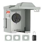 Caixa de tomada elétrica RV VEVOR 30A 125/250V NEMA TT-30R à prova de intempéries