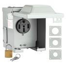 Caixa de Tomada Elétrica RVMATE RV/EV 50A 125/250V à Prova D'Água - Certificação ETL