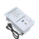 Caixa De Tomada Embutir 2 Tomadas 20A 1 USB Dados 1 RJ45 Branco Caixa De Tomada Embutir 2 Tomadas 20A 1 USB Dados 1 RJ45 Branco