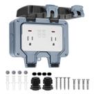 Caixa de Tomada Externa BSEED Dupla 15A IP66 à Prova dÁgua Caixa de Tomada Externa BSEED Dupla 15A IP66 à Prova dÁgua
