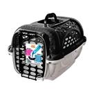 Caixa de Transporte Panther Pop Plast Pet Preta para Cães e Gatos - Tamanho 3
