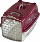 Caixa De Transporte Para Cachorro Médio Porte Avião Pet Shop Veterinário N4 Vinho