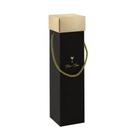 Caixa De Vinho Com Alca Hs Tim Tim Preto Ouro 8x8x33 A Unid Caixa De Vinho Com Alca Hs Tim Tim Preto Ouro 8x8x33 A Unid