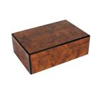 Caixa Decorativa 30cm em Madeira Marrom Marmorizado Caixa Decorativa 30cm em Madeira Marrom Marmorizado
