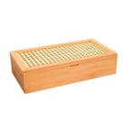 Caixa Decorativa de Palha Indiana e Bambu 8 Nichos - Oikos Caixa Decorativa de Palha Indiana e Bambu 8 Nichos - Oikos