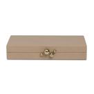 Caixa Decorativa em MDF Revestida Pu Marrom Claro 27cm Mart Caixa Decorativa em MDF Revestida Pu Marrom Claro 27cm Mart