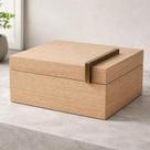 Caixa Decorativa Organizadora Em MDF Laminado Com Tampa
