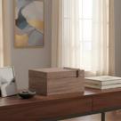 Caixa Decorativa Organizadora Em MDF Laminado Com Tampa E Puxador Metálico