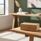 Caixa Decorativa Organizadora Multiuso Em Bambu Natural Com Tampa 19cm Caixa Decorativa Organizadora Multiuso Em Bambu Natural Com Tampa 19cm