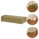 Caixa Decorativa Organizadora Multiuso Em MDF E PU Verde Com Tampa Elegante