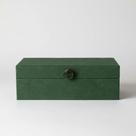 Caixa Decorativa Paramount Elegance 31x21x10cm Verde Lisa