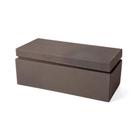 Caixa Decorativa Retangular em Metal Cinza 25cm 16869 Mart Caixa Decorativa Retangular em Metal Cinza 25cm 16869 Mart