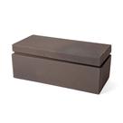 Caixa Decorativa Retangular em Metal Cinza 25cm 16869 Mart Caixa Decorativa Retangular em Metal Cinza 25cm 16869 Mart