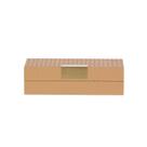 Caixa Decorativa Terra Cota e Dourado 26,5x13,5x7,5cm Caixa Decorativa Terra Cota e Dourado 26,5x13,5x7,5cm