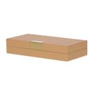Caixa Decorativa Terra Cota e Dourado 36,5x18,5x7,5cm Caixa Decorativa Terra Cota e Dourado 36,5x18,5x7,5cm