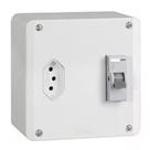 Caixa Disjuntor Embutir+disj Unipolar 25a+tomada 2p+t 20a - Mectronic