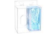 Caixa dispensadora de máscara facial acrílica QWORK Clear com tampa