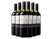 Caixa do vinho sem álcool tinto seco 6 unidades