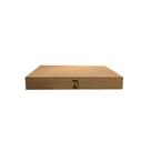 Caixa Dobradiça Organizadora com Fecho Personalizado Kit 20 Unidades 36x21x5 Mdf Madeira Caixa Dobradiça Organizadora com Fecho Personalizado Kit 20 Unidades 36x21x5 Mdf Madeira