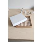 Caixa Doces 35x35x5cm c/ Berço P/ 100 Unidades Branco