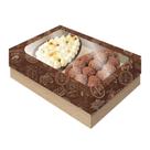 Caixa Dois Ovos de Colher PP 50/100g Kraft Cacau Tampa com Visor - 06 Unidades - Festcolor - Rizzo Caixa Dois Ovos de Colher PP 50/100g Kraft Cacau Tampa com Visor - 06 Unidades - Festcolor - Rizzo