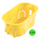 CAIXA DRYWALL 4X2 AMARELA - 20 unidades